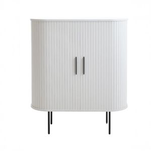 Opbergkast Nola eiken 100 cm - Wit