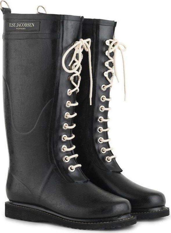 Ilse Jacobsen regenlaars hoog zwart