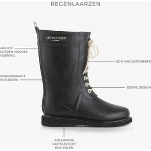 Regenlaars Ilse Jacobsen Women RUB1 Dark Indigo-Schoenmaat 38