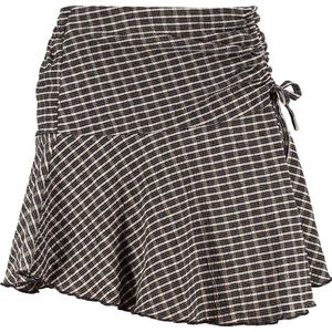 Frankie & Liberty Meisjes broek/rok - May - Fresh abrikoos / Zwart geruit