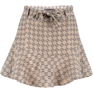 Frankie & Liberty Meisjes rok - Molly - Zwart / abrikoos print