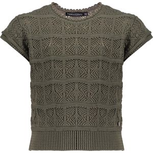 Frankie & Liberty - Meisjes Trui - Gebreid - Fresh Olijf Groen