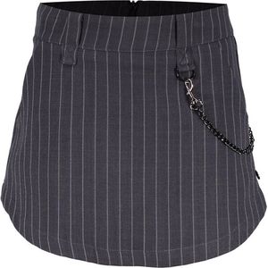 Frankie & Liberty Meisjes broek/rok - Paris - Stripes Dark Grey/ Off White