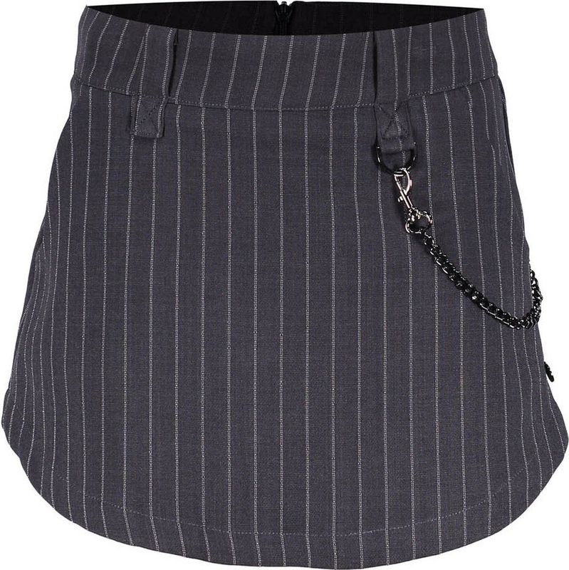 Frankie & Liberty Meisjes broek/rok - Paris - Stripes Dark Grey/ Off White