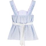 Frankie&Liberty Top - Zacht Polyester en Katoen - Speelse Hals - Kapmouwtjes