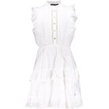 Frankie&Liberty - Jurk - Wit - Mouwloos - Viscose en Polyamide