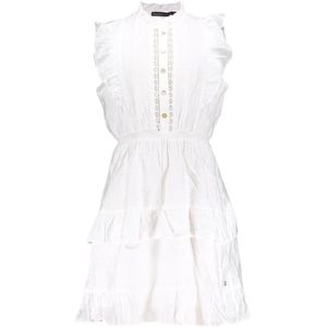 Frankie&Liberty - Jurk - Wit - Mouwloos - Viscose en Polyamide