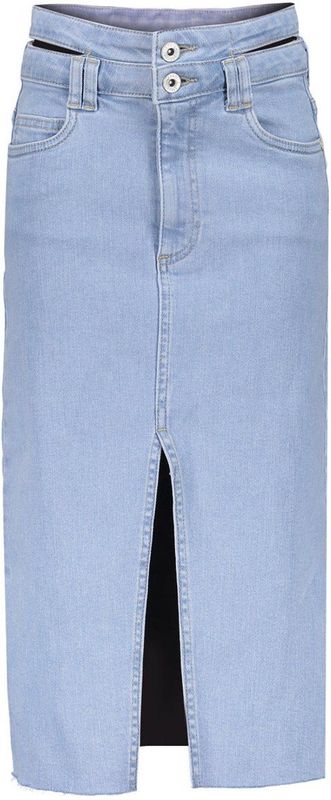 Frankie & Liberty Zomer jeans rok meisjes - licht blauw - Midi