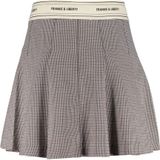 Frankie&Liberty - A-lijn Rok - Ecru - Ruitprint