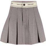 Frankie&Liberty - A-lijn Rok - Ecru - Ruitprint