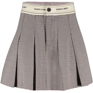 Frankie&Liberty - A-lijn Rok - Ecru - Ruitprint