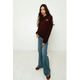 Frankie&Liberty - Hoodie - Donkerrood - Met Backprint