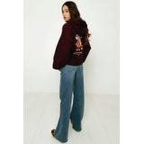 Frankie&Liberty - Hoodie - Donkerrood - Met Backprint