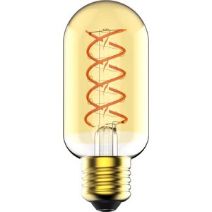 Nordlux - LED Buis T45 - Goud Spiraal - 5W - E27