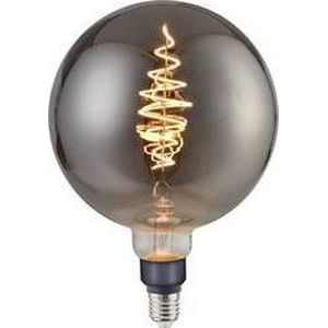 Enzo Nordlux LED Globe - G200 - E27 - Grey - Dimbaar - 8,5W - 1800K