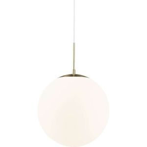 Nordlux Grant hanglamp in messing met glazen bol Ø 35cm
