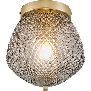 Nordlux - Orbiform Plafondlamp - Smoke - Glas - Ruitpatroon