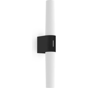 Nordlux LED badkamerlamp | 42.5 cm | Helva Double | 3000K | 900 lumen | IP44 | 9W | Zwart