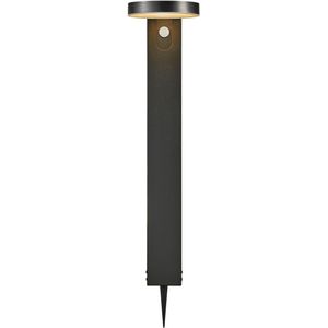 Solar tuinlantaarn met sensor | Rica 60 | Rond | 3000K | 5W | Nordlux