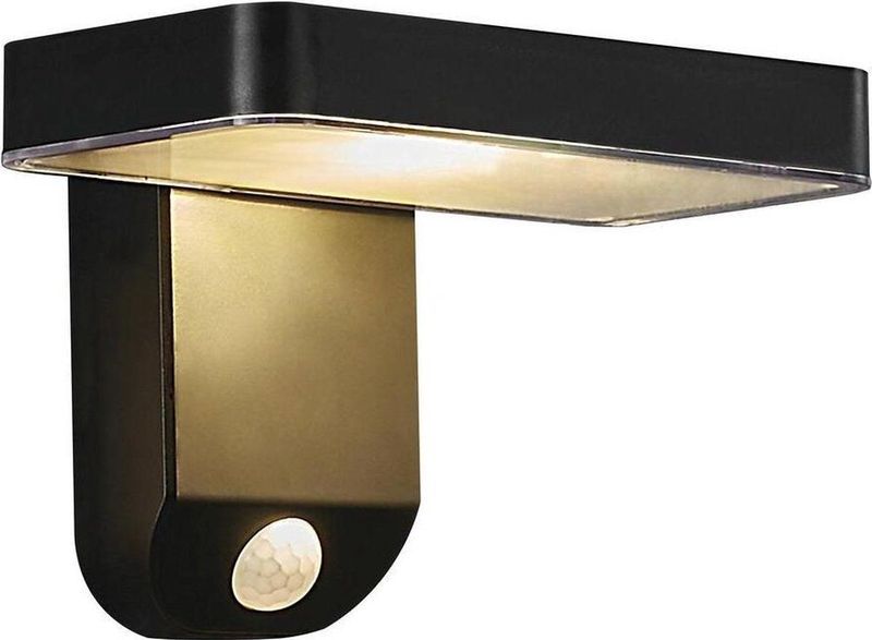 Nordlux Rica vierkant-wandlamp-solar-LED module-zwart