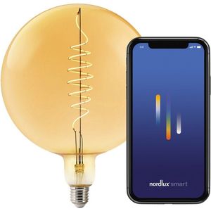 Nordlux - Globe 200 - LED Lamp - Goud - Dimbaar - E27 - 4,7W