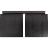 Ethan - 2 Plafondlamp - Zwart - GU10 - Kubusvormige Basis