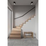 Ethan - 2 Plafondlamp - Zwart - GU10 - Kubusvormige Basis