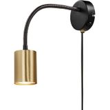 Nordlux Explore flex-wandlamp-GU10-messing/zwart