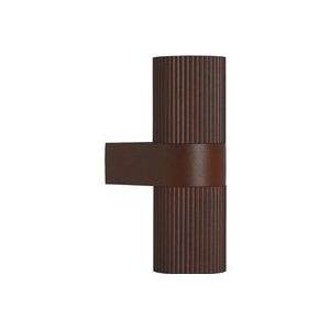 Enzo Wandlamp | Kyklop Ripple rond 2x GU10 roest IP54 - 4800961