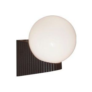 Nordlux Buitenwandlamp Hayley met glasbol, bruin