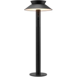 Enzo LED solar paallamp | Justina 5W 3000K zwart IP44 60cm - 4802826