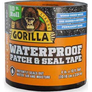 Gorilla Waterbestendige  Patch & Seal Tape Hecht zelfs Onder Water 3 meter lang 10 cm breed