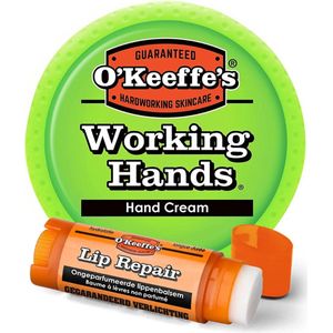 O'Keeffe's 2-in1 Working Hands en Lip Repair Voor Extreem Droge Handen en Lippen