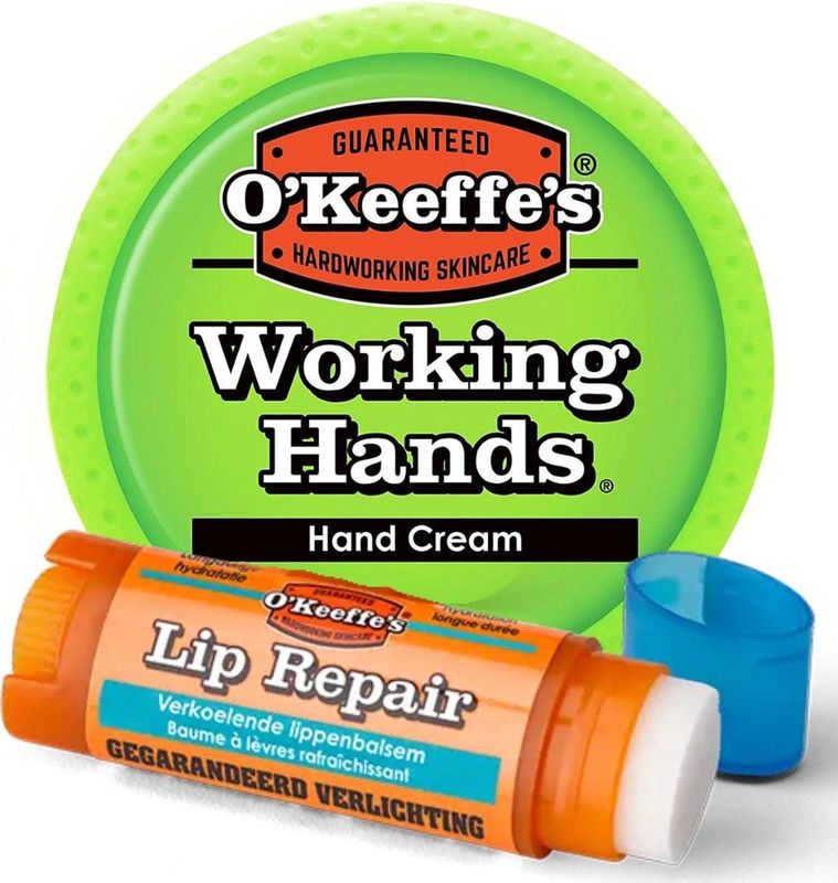 O'Keeffe's - Working Hands & Lip Repair 2in1 - 2 Stuks - Lippenbalsems