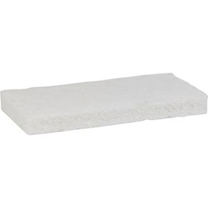 Vikan Hygiene 5525 nylon crab-pad, zacht, wit, 125 x 245 x 23 mm/10
