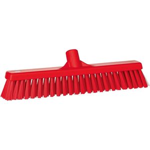 Vikan Bezem 31744 - 41cm - Zacht / Hard - Rood - Geschikt voor alle harde vloeren