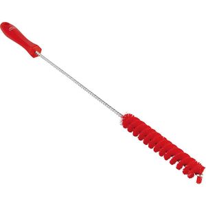 Vikan Pijpborstel met steel, medium, Ø 20 mm, VE = 15 stuks, rood