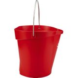 Vikan Hygiene 5686-4 bucket, 12 l, rood, W/meting en tuit / 6