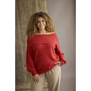 Zhenzi - Off Shoulder Trui - Rood