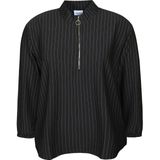 ZHENZI - Trui Sama - Streep Sweater - Met Rits