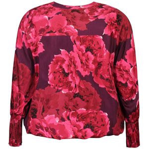 Zhenzi - Gebloemde Top - Rood