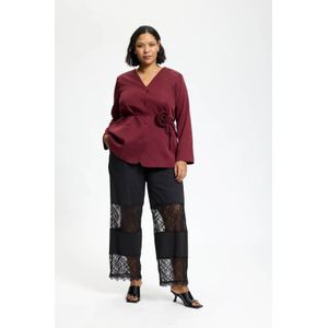 Anyday - Regular Blazer - Donkerrood