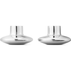 Georg Jensen - Henning Koppel - Kandelaar - Zilver - RVS - 2-delig