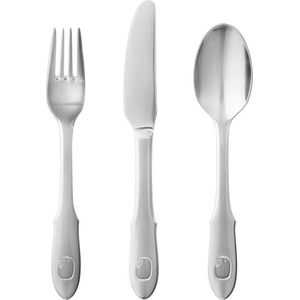 Georg Jensen Ontbijtset Elephant Junior Rvs Zilver 3-delig