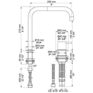 Keukenkraan Vola 590 Chroom 59016