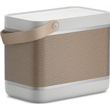 Bang & Olufsen Beolit 20 - Leistungsfähiger lauter kabelloser tragbarer Bluetooth Heimlautsprecher mit 360-Grad-Sound und integrierter Qi Ladestation - Grey Mist