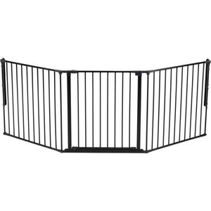 BabyDan Flex L 90 - 223 cm Zwart | Haardhekje | Traphekje