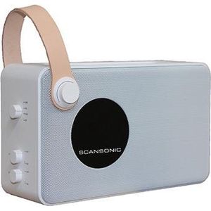 Scansonic PA4600 Portable DAB /FM Radio met Bluetooth - Wit