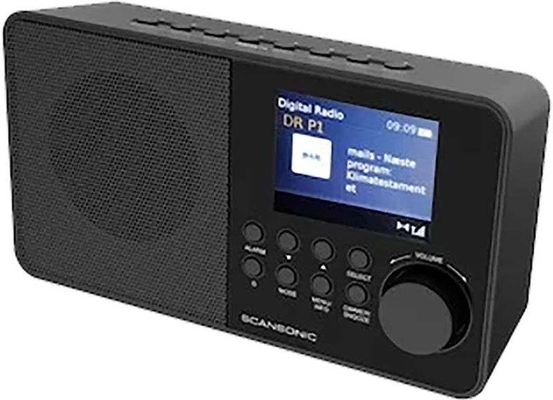 Scansonic - DA220 - Radio - Zwart - DAB+ - FM