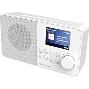 Scansonic DA220 (FM, DAB+), Radio, Wit